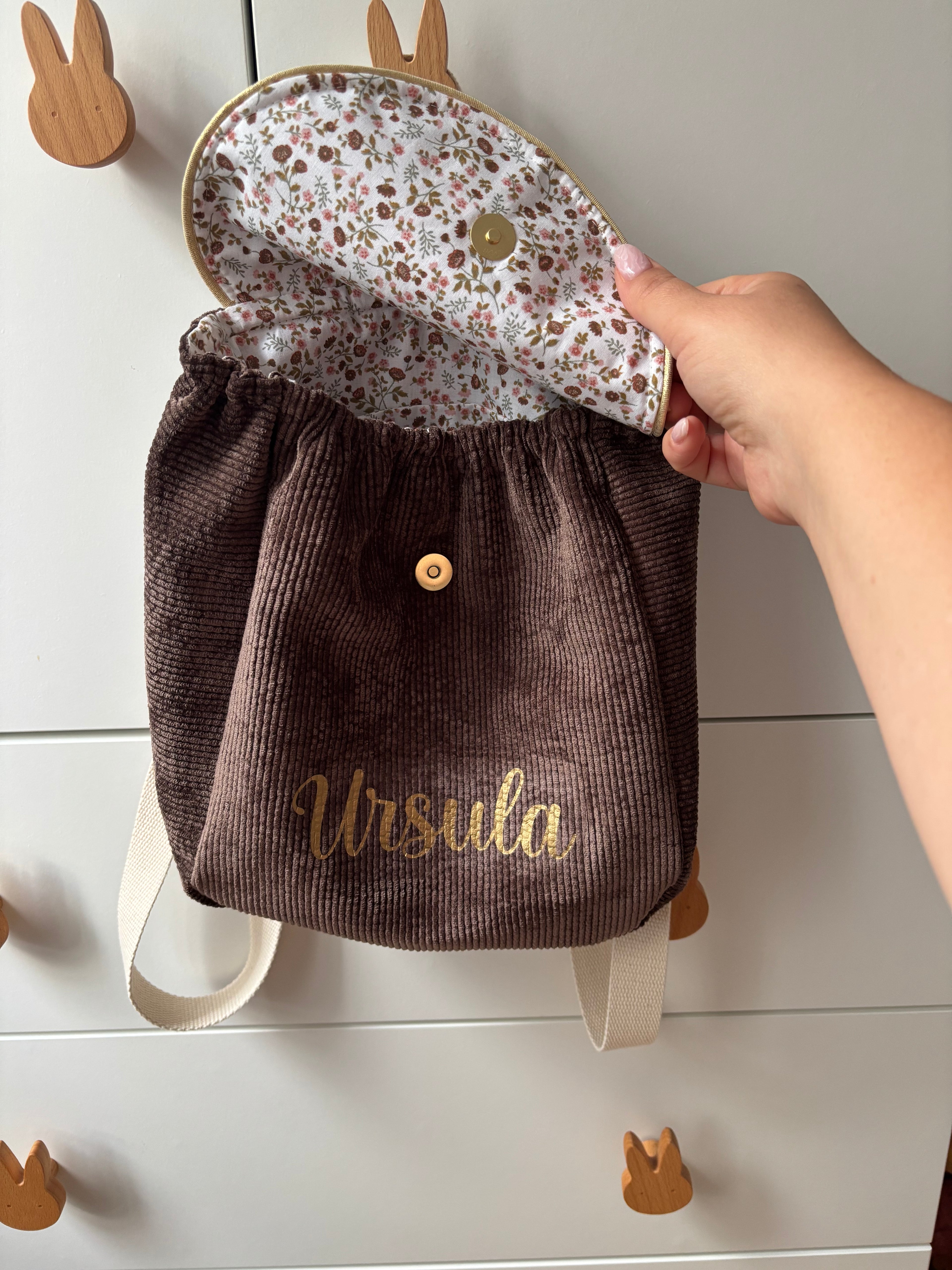 Sac à dos enfant - rabat velours