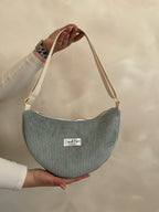 Sacs demi-lune - velours uni
