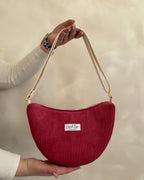 Sacs demi-lune - velours uni