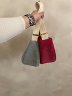 Sacs demi-lune - velours uni
