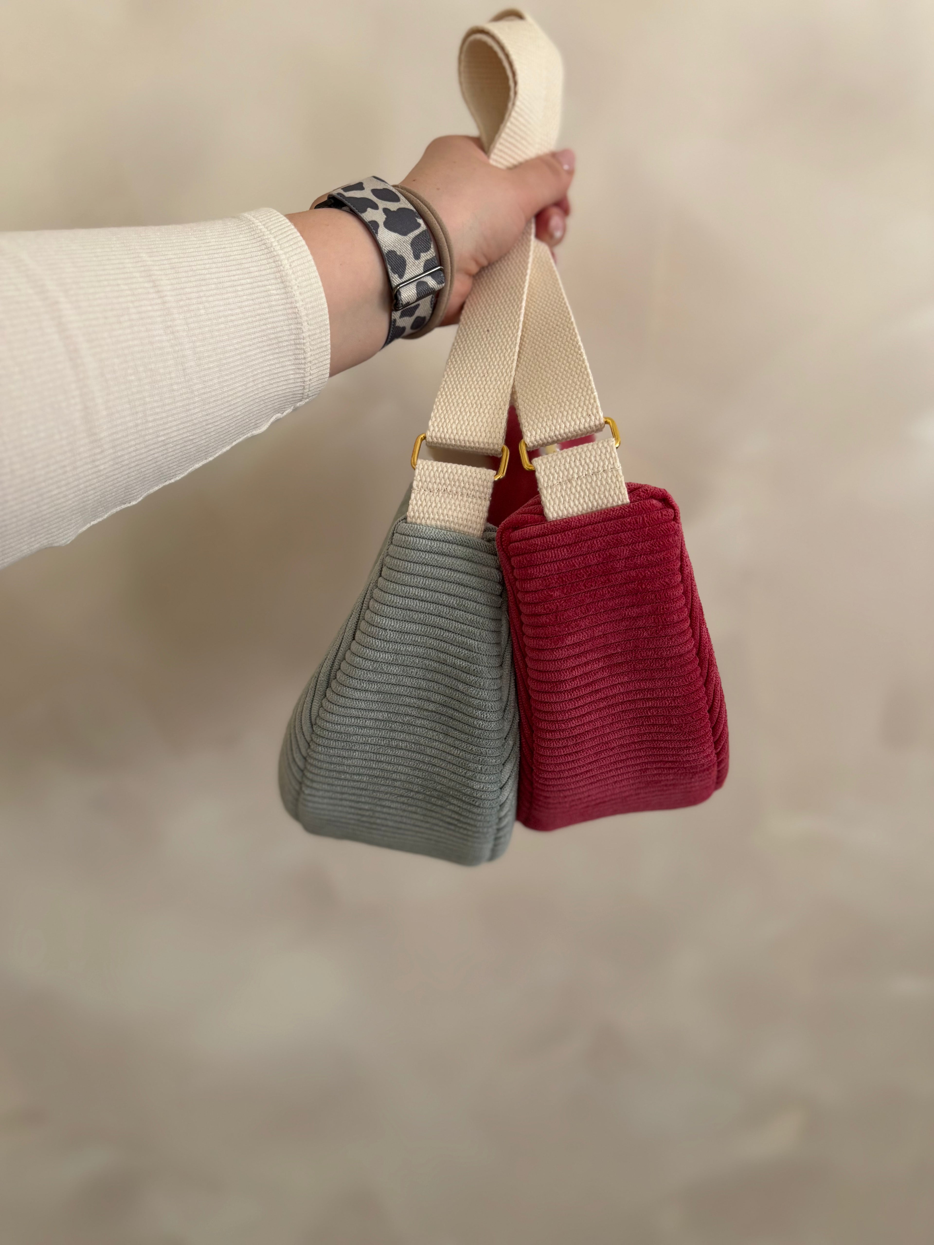 Sacs demi-lune - velours uni